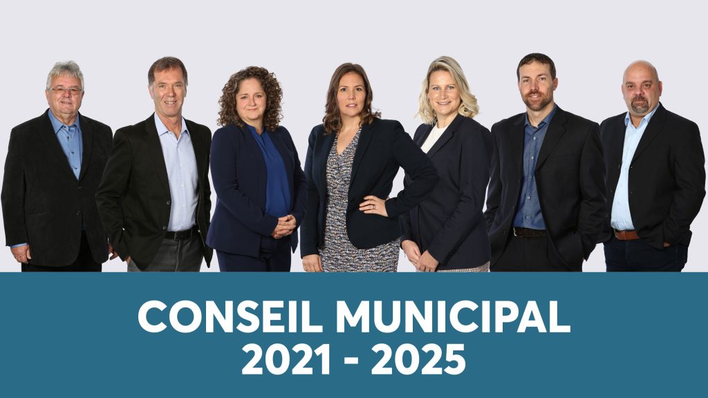 Membres du conseil municipal 2021 - 2025 de la Municipalité de Sainte-Martine.