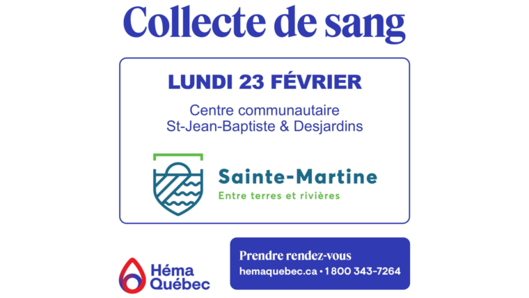 Collecte de sang | Prenez rendez-vous!