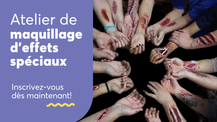 Atelier de maquillage d’effets spéciaux