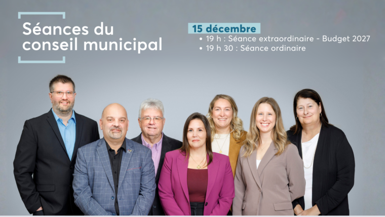 Séance du conseil municipal (Décembre)
